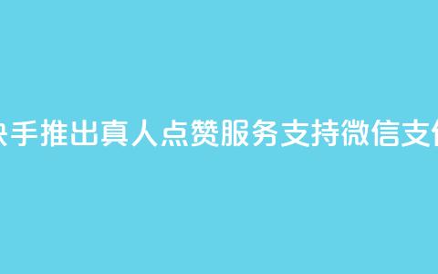 快手推出真人点赞服务支持微信支付 第1张 快手推出真人点赞服务支持微信支付 第1张