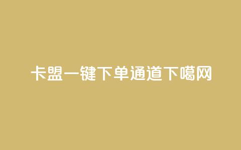 卡盟一键下单通道 第1张 卡盟一键下单通道 第1张