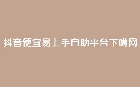 抖音便宜易上手自助平台 第1张 抖音便宜易上手自助平台 第1张