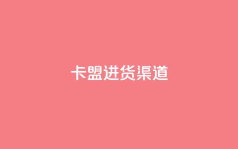 卡盟进货渠道 - 卡盟采购途径全揭秘,让你轻松进货! 第1张 卡盟进货渠道 - 卡盟采购途径全揭秘,让你轻松进货! 第1张