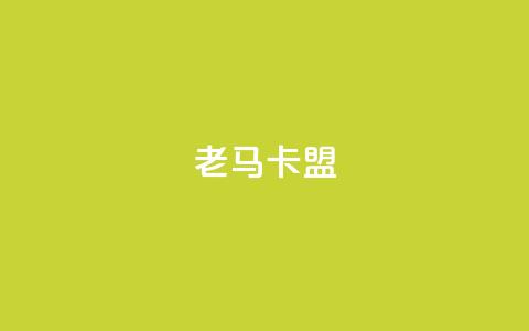 老马卡盟 - 老马卡盟:解锁黑马营销策略~ 第1张 老马卡盟 - 老马卡盟:解锁黑马营销策略~ 第1张