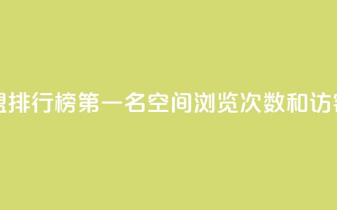 全国卡盟排行榜第一名 - qq空间浏览次数和访客 第1张 全国卡盟排行榜第一名 - qq空间浏览次数和访客 第1张