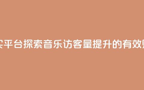 qq音乐访客量购买平台 - 探索QQ音乐访客量提升的有效购买平台。 第1张 qq音乐访客量购买平台 - 探索QQ音乐访客量提升的有效购买平台。 第1张