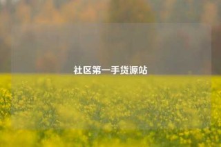社区第一手货源站
