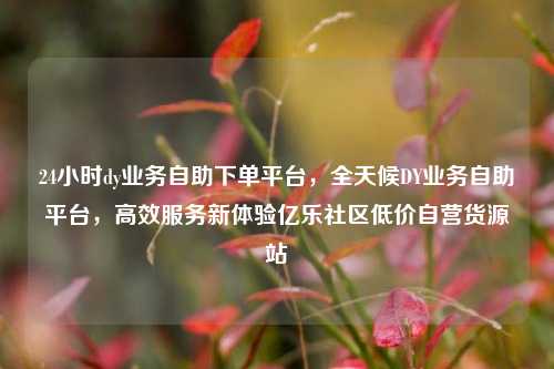 24小时dy业务自助下单平台，全天候DY业务自助平台	，高效服务新体验亿乐社区低价自营货源站  第1张
