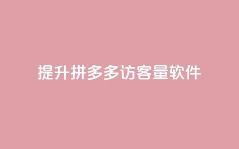 提升拼多多访客量软件 第1张 提升拼多多访客量软件 第1张