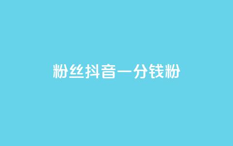 粉丝抖音一分钱1000粉 - 轻松涨粉 抖音一分钱获千名粉丝秘诀揭秘~ 第1张 粉丝抖音一分钱1000粉 - 轻松涨粉 抖音一分钱获千名粉丝秘诀揭秘~ 第1张