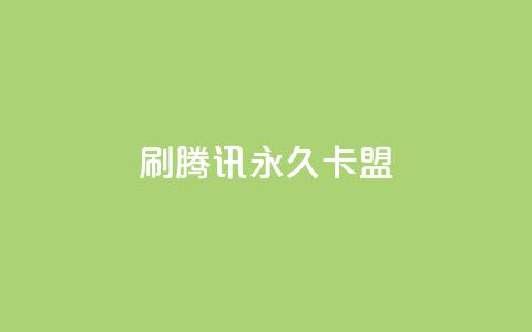 刷腾讯vip永久卡盟 - 永久卡盟推广腾讯vip，稳定可靠~  第1张