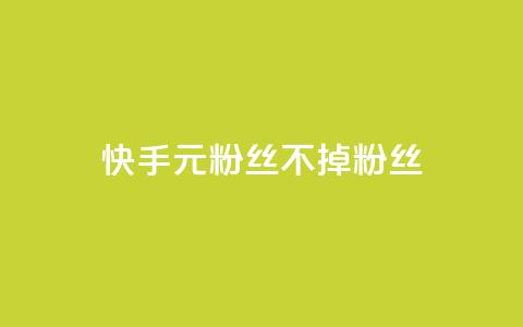 快手1元3000粉丝不掉粉丝 - 快手1元获取3000粉丝确保不掉粉！  第1张