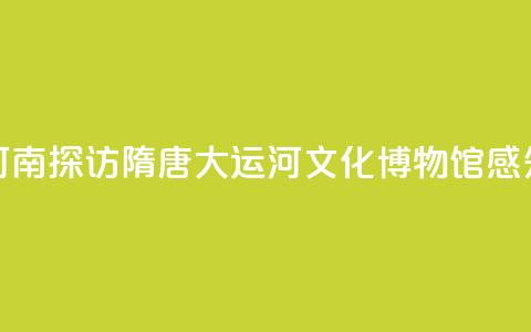 【何以中国 行走河南】探访隋唐大运河文化博物馆 感知古代“水上高铁”  第1张