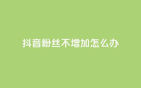 抖音粉丝不增加怎么办 - 如何提升抖音粉丝增长效率! 第1张 抖音粉丝不增加怎么办 - 如何提升抖音粉丝增长效率! 第1张