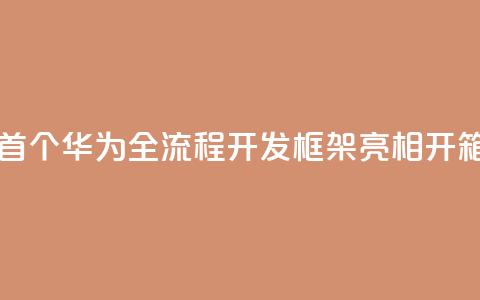 业界首个！华为全流程AI开发框架ModelEngine亮相：开箱即用  第1张