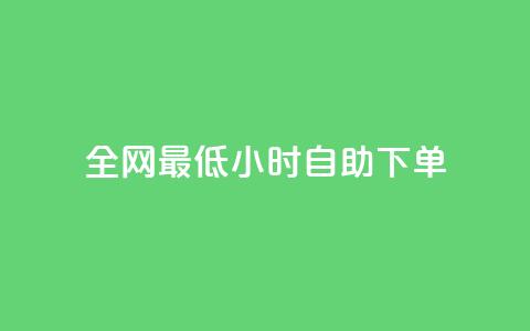 全网最低24小时自助下单 - 全网24小时最低价格快速下单服务! 第1张 全网最低24小时自助下单 - 全网24小时最低价格快速下单服务! 第1张