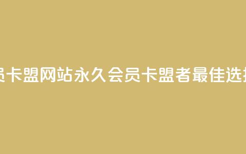 永久qq会员卡盟网站 - 永久QQ会员卡盟者:最佳选择~ 第1张 永久qq会员卡盟网站 - 永久QQ会员卡盟者:最佳选择~ 第1张