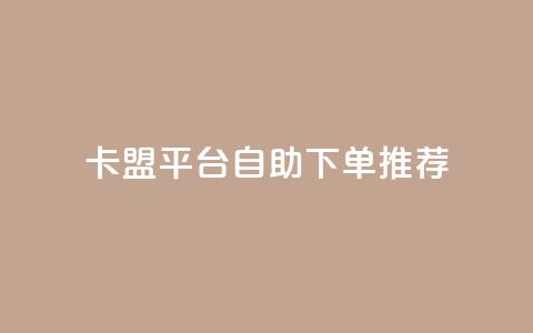 卡盟平台自助下单推荐 - 自助下单卡盟平台优选指南~ 第1张 卡盟平台自助下单推荐 - 自助下单卡盟平台优选指南~ 第1张