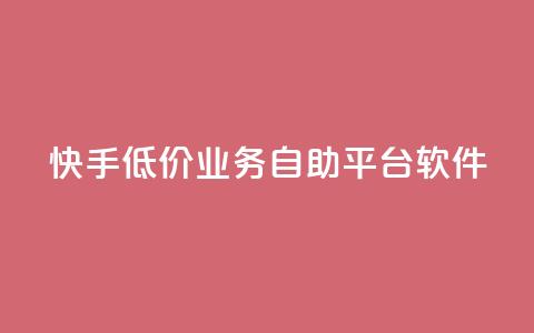 快手低价业务自助平台软件,ks业务免费下单平台最便宜 - 每天领取100000赞名片 Ks24小时低价秒单业务  第1张