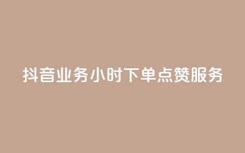 抖音业务24小时下单点赞服务  第1张