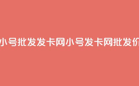 vx小号批发发卡网(VX小号发卡网批发价) 第1张 vx小号批发发卡网(VX小号发卡网批发价) 第1张