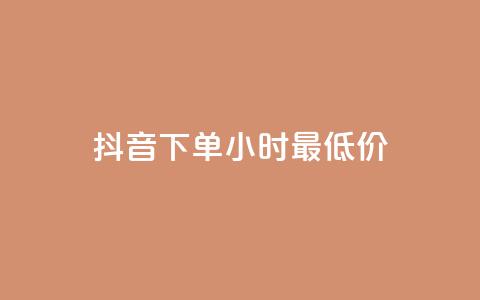 抖音下单24小时最低价,抖音24小时在线下单平台免费 - 爱Q技术自助下单 低价Ks一毛1000粉  第1张