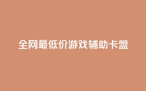 全网最低价游戏辅助卡盟 - 激情全网最低价游戏辅助卡盟，让你畅快战胜游戏！~  第1张