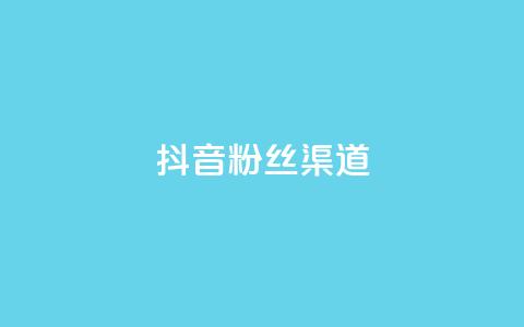 抖音粉丝渠道 - 抖音粉丝获取的途径有哪些?~ 第1张 抖音粉丝渠道 - 抖音粉丝获取的途径有哪些?~ 第1张