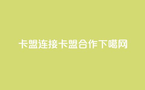 卡盟连接(卡盟合作) 第1张 卡盟连接(卡盟合作) 第1张