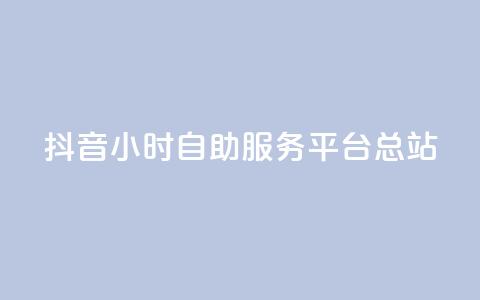 抖音24小时自助服务平台总站 - 抖音24小时自助服务平台全新上线!  第1张
