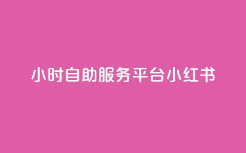 24小时自助服务平台小红书 - 全天候自助服务平台小红书全新上线!  第1张