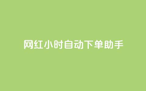 网红24小时自动下单助手 - qq自助平台全网最低 第1张 网红24小时自动下单助手 - qq自助平台全网最低 第1张