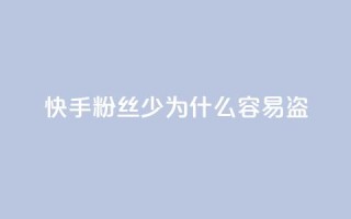 快手粉丝少为什么容易盗,QQ自助业务网 - qq点赞24自助服务 - 快手24小时业务自助平台