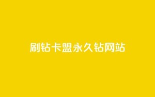 刷钻卡盟永久钻网站 - 刷钻卡盟稳妥提升等级的永久解决方案！