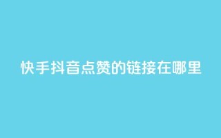 快手抖音点赞的链接在哪里,抖音一元涨粉1000平台 - 抖音免费黑科技 - qq空间说说访问量