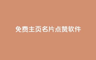 免费qq主页名片点赞软件 - ks免费业务平台快手