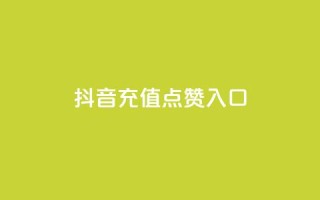 抖音充值点赞入口 - 如何在抖音上快速充值点赞？~