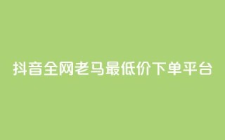 抖音全网老马最低价下单平台,24小时自助免费下单平台qq空间 - qq空间点赞免费30个 - dy业务粉丝