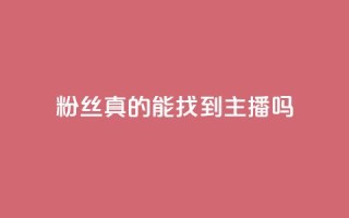 粉丝真的能找到主播吗,粉丝图片 - qq卡盟平台全超稳定的qq卡 - QQ名片秒赞秒回