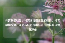 抖音刷播放量，抖音增加播放量的软件，抖音刷播放量，策略与技巧指南亿乐社区低价自营货源站