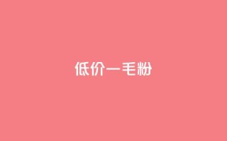 低价Ks一毛1000粉 - 低价Ks：1000粉只需1毛，请速来抢购！~