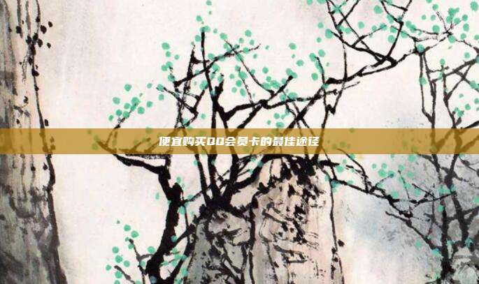便宜购买QQ会员卡的最佳途径  第1张