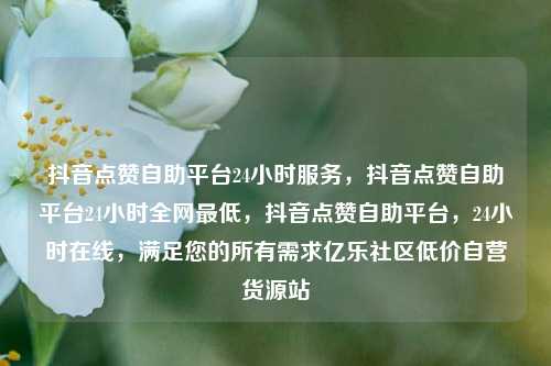 抖音点赞自助平台24小时服务	，抖音点赞自助平台24小时全网最低，抖音点赞自助平台，24小时在线	，满足您的所有需求亿乐社区低价自营货源站  第1张